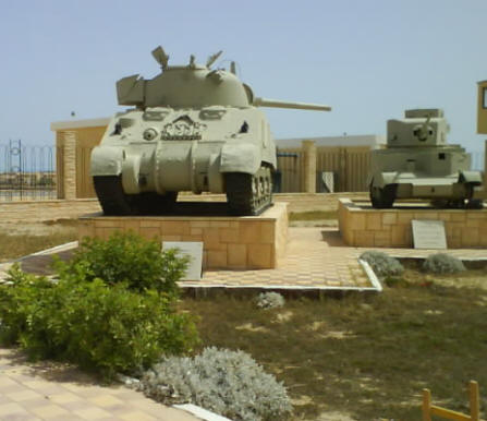 Tank display, El Alamein