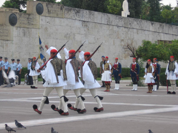 Changing the guard, Athens